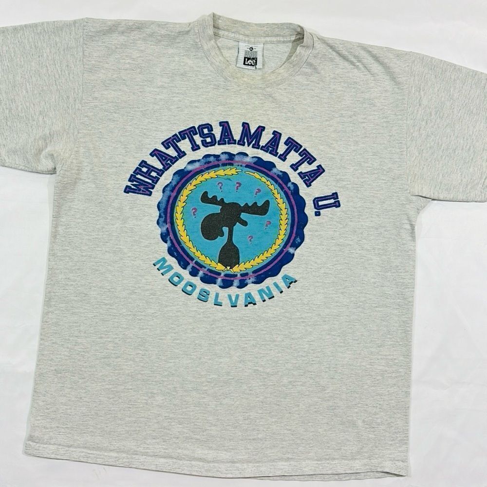 Vintage “Rocky & Bullwinkle” Whattsamatta Univeristy Mooslvania Short Sleeve Tee